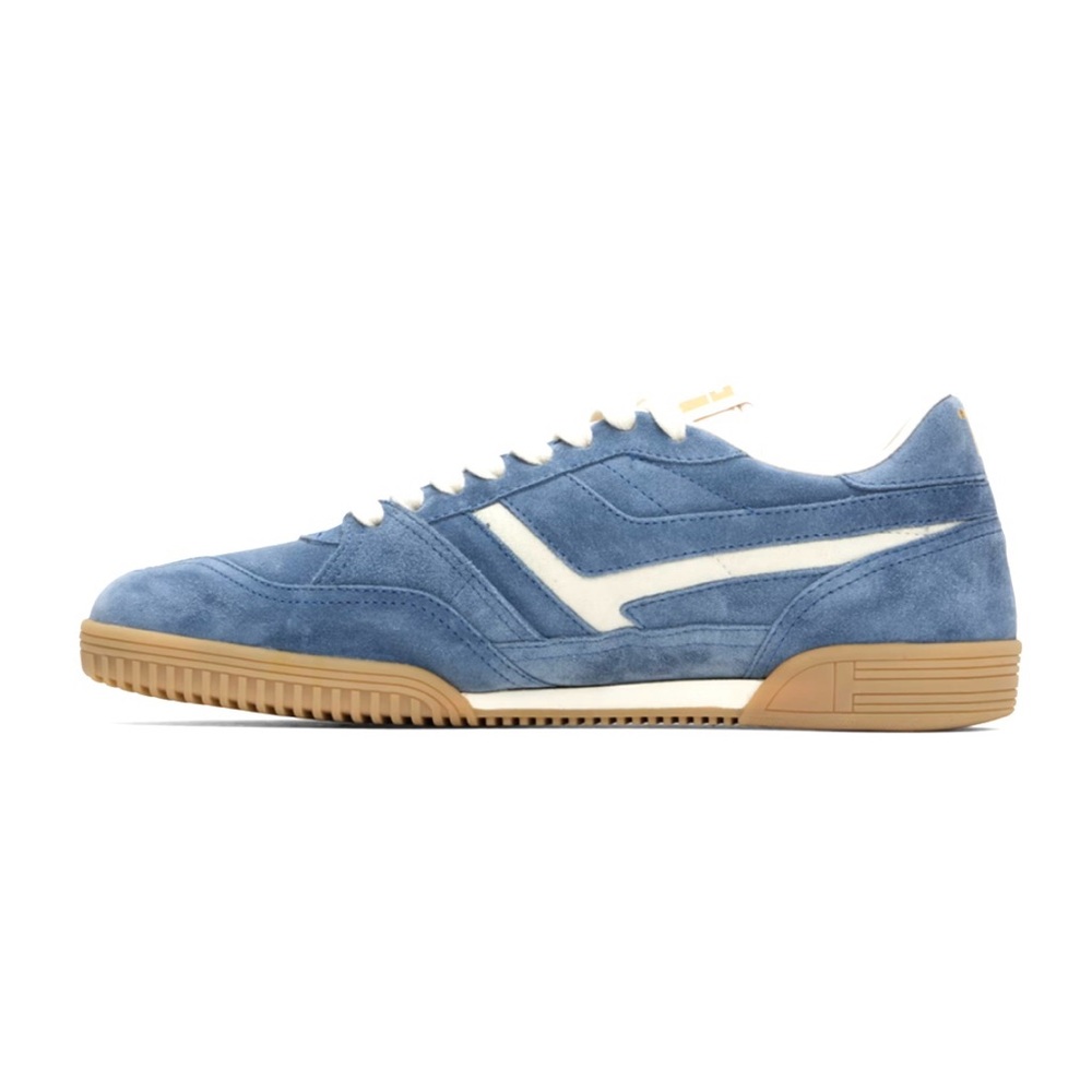 Tom Ford Men's Blue Suede Sneakers - Picture 2 of 4